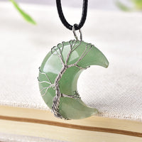 JustChicas ™ Tree of Life Moon Crystal Necklace